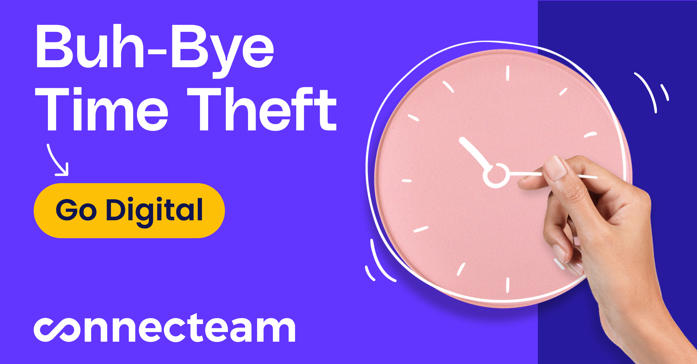 Connecteam time tracking creative